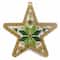 Wonderland Crafts Green & Gold Star Christmas Ornament Bead Embroidery Kit